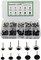 140Pcs Mini Glass Needle Felting Eyes 6–10mm – Black & Clear for Teddy Bears, Puppets, Dolls, and Wool Felting Crafts